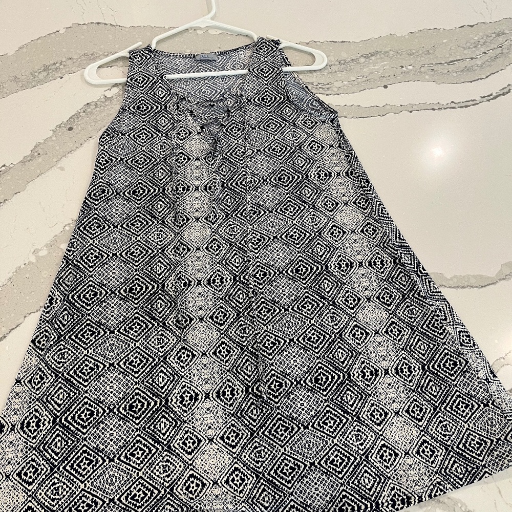 Abbeline Navy and White Dress
